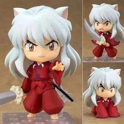 Cute Inuyasha and Sesshoumaru Anime FIgurines, Kawaii Chibi Action Figures PVC Cute Toys 10 cm - ToylandEU™