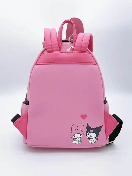 Cute Kids Backpack Sanrio Hello Kitty Melody Kuromi Design With Polyester Construction For Children Travel Storage - ToylandEU