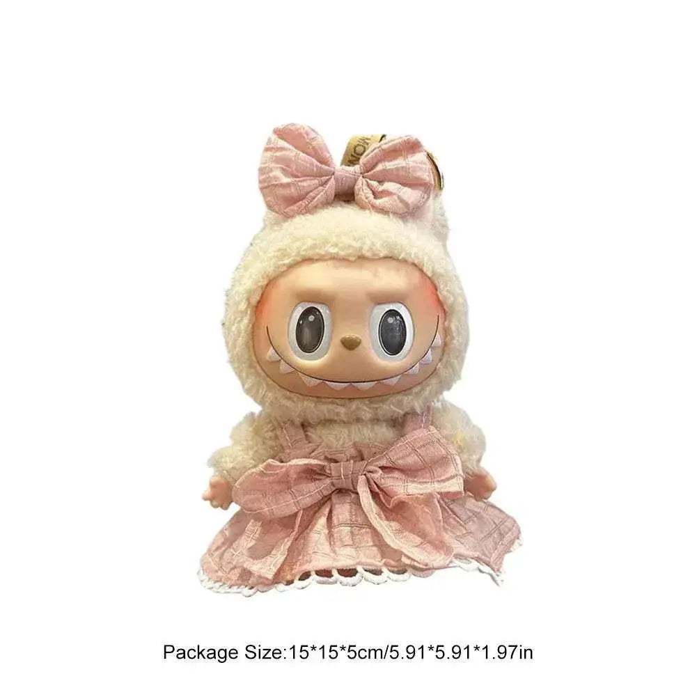 Cute Mini Doll Clothing Set for 17cm Labubu Dolls with Macaron - ToylandEU