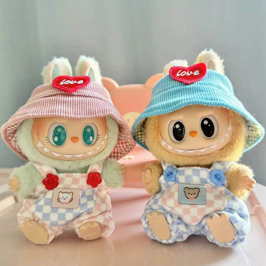 Cute Party Dress Suspender Pants for 17cm Labubu Doll - ToylandEU