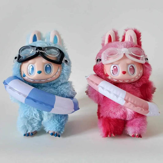 Cute Plush Doll Clothes Set with Polka Dot Swimwear for Kids 0-12 Years Labubu - ToylandEU