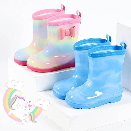 Cute Rain Boots Cartoon Print Waterproof For Girls - ToylandEU