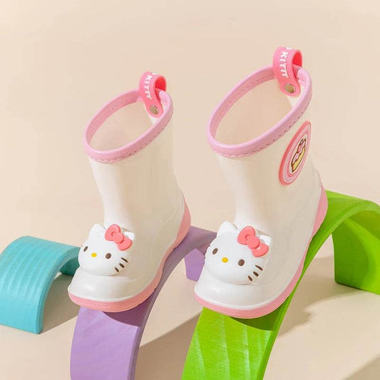 Cute Rain Boots Waterproof Hello Kitty Design For Kids - ToylandEU