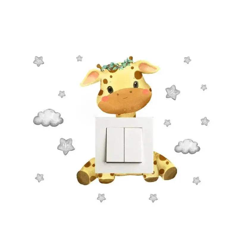 Charming Wall Decals 3D Bear Elephant Star Toyland EU - ToylandEU™