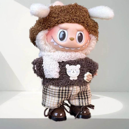 Cute for 17cm Labubu Plush Doll's Clothes Skirt Outfit - ToylandEU