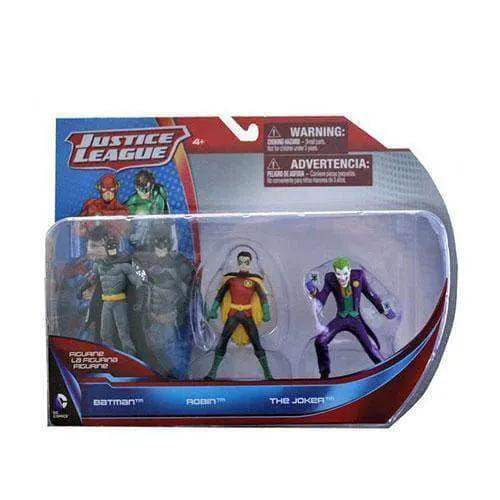 Justice League Action Figures Three Pack Collectible Batman Robin Joker - ToylandEU