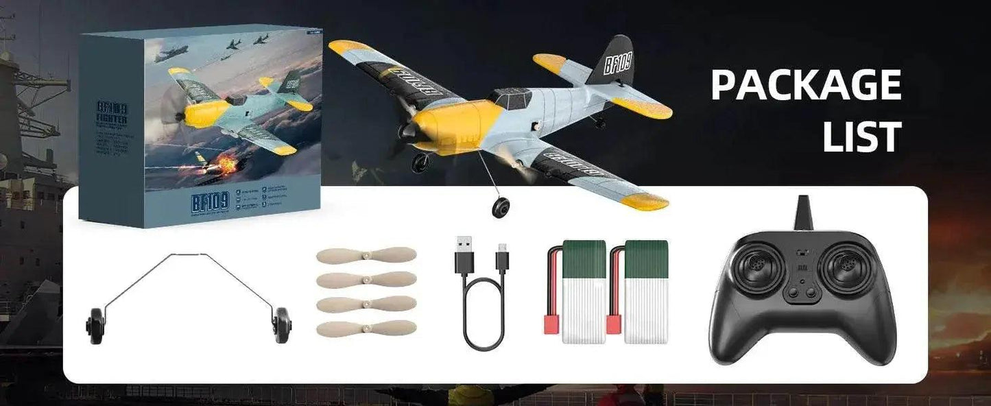 DEERC RC Plane BF-109 Easy Fly Glider for Beginners - ToylandEU™
