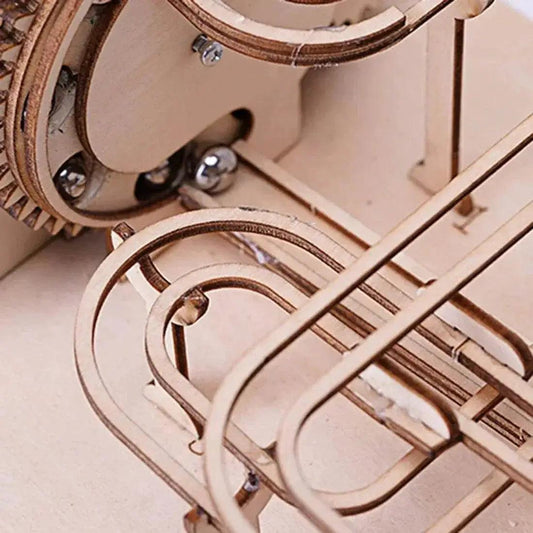 DIY 3D Wooden Marble Run Kit Build Mechanical Gears Steam Powered Science Experiment Educational Toy for Children and Teens - ToylandEU™