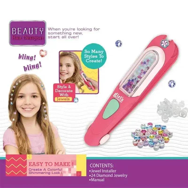 DIY Beading Machine for Reusable Glitter Hair Jewels - ToylandEU