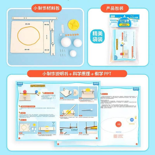 DIY Earth Moon Sun Spheres Model Tecnologia Science Toys STEM Experimental Tool Kit Teaching Aids for Kids Educational - ToylandEU