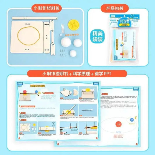 DIY Earth Moon Sun Spheres Model Tecnologia Science Toys STEM Experimental Tool Kit Teaching Aids for Kids Educational - ToylandEU
