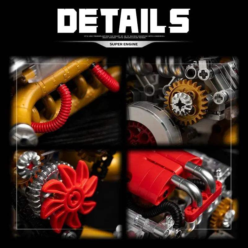 DIY Engine Model Kit With Real Gear Drive For STEM - ToylandEU
