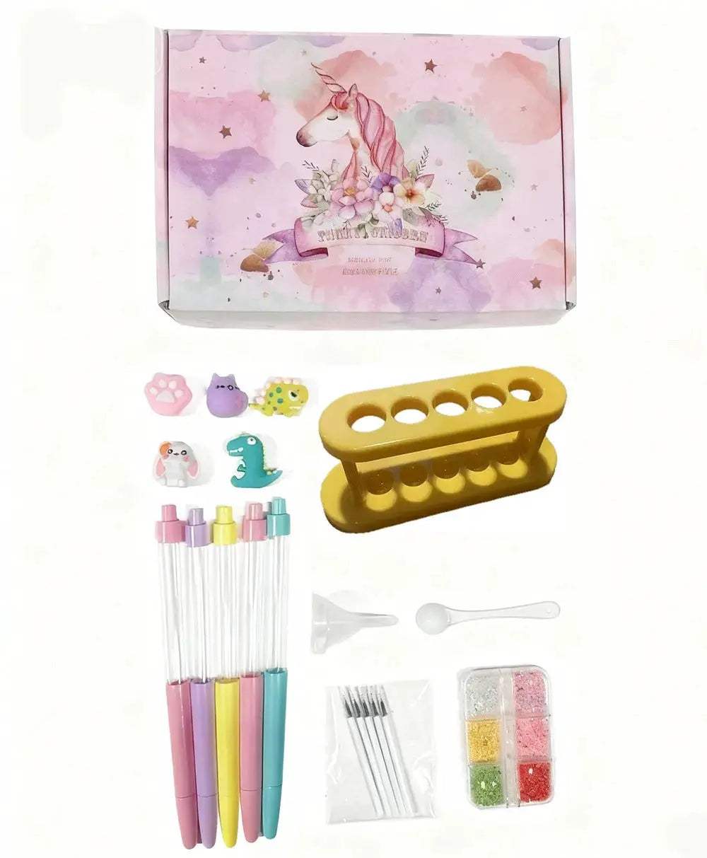 DIY Glitter Pen Kit For Kids Creative Craft Set Gift - ToylandEU