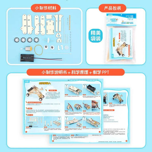 DIY Like Robot STEM Toys Technologia Science Educational Wooden Puzzle Kit for Kids - ToylandEU