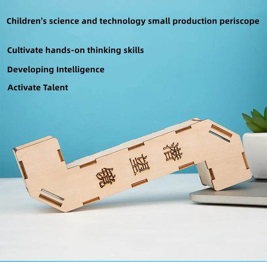 DIY Manual Wooden Puzzle Periscope Toys Science Experimental Tool Kit for Early Education - ToylandEU