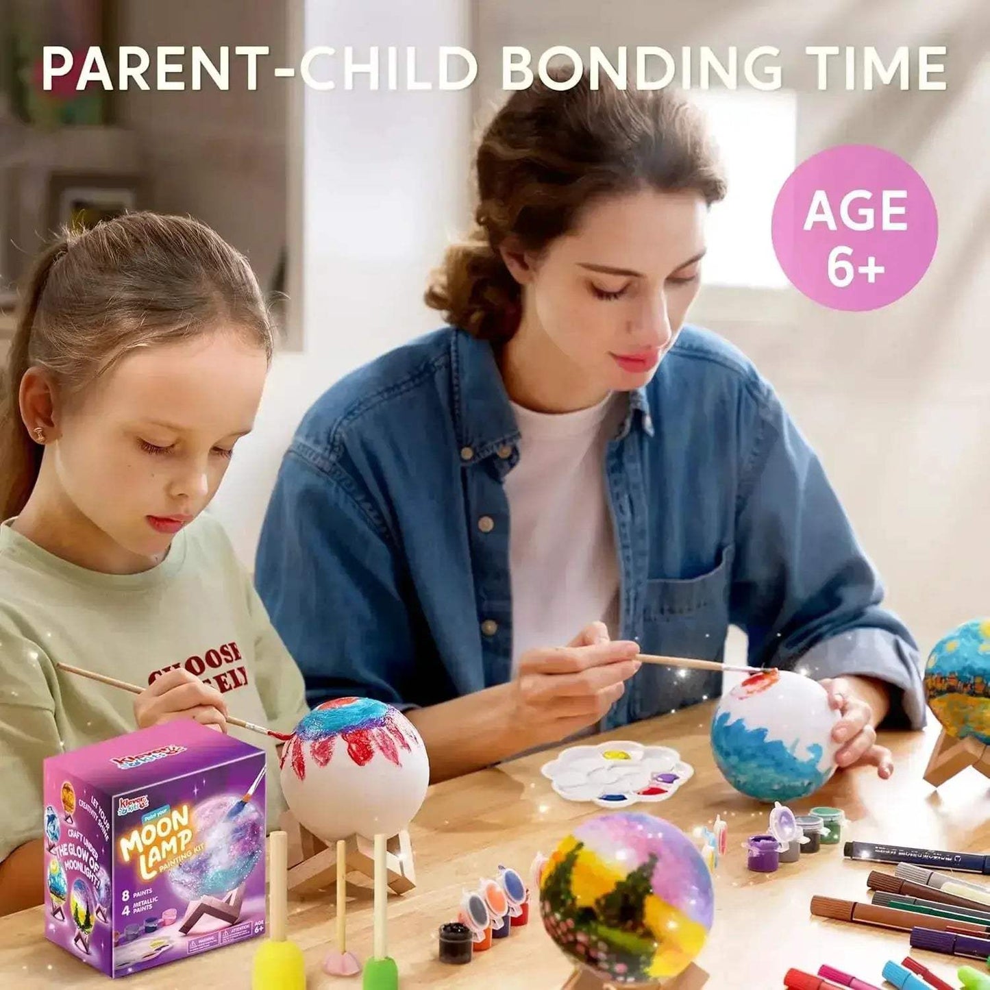 DIY Moon Night Light Kit for Kids Creative Paintable Moon - ToylandEU