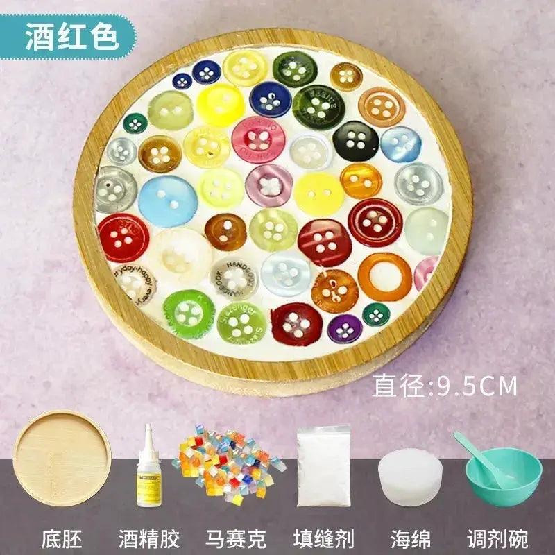 DIY Mosaic Coaster Kit With Bamboo Base Cup Mat - ToylandEU™