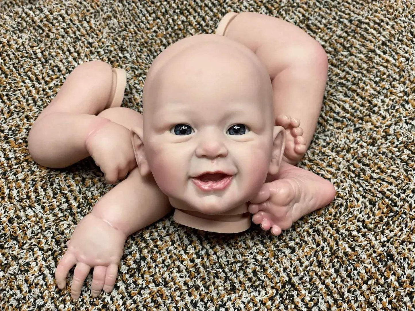 DIY Reborn Doll Kit 20-22 Inch Unassembled Lifelike Painted Skin - ToylandEU