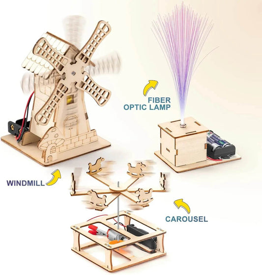 DIY Science Building Projects 3D Wooden Puzzles Craft Kit - ToylandEU