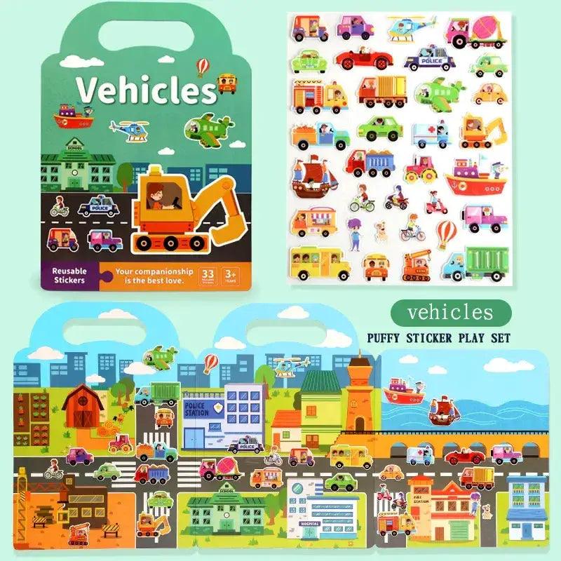 DIY Sticker Book Kids Portable Reusable Activity - ToylandEU™