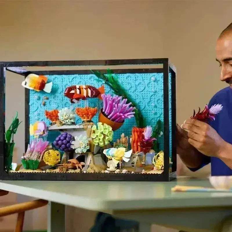 DIY Tropical Aquarium Building Blocks Set For Kids And Adults - ToylandEU