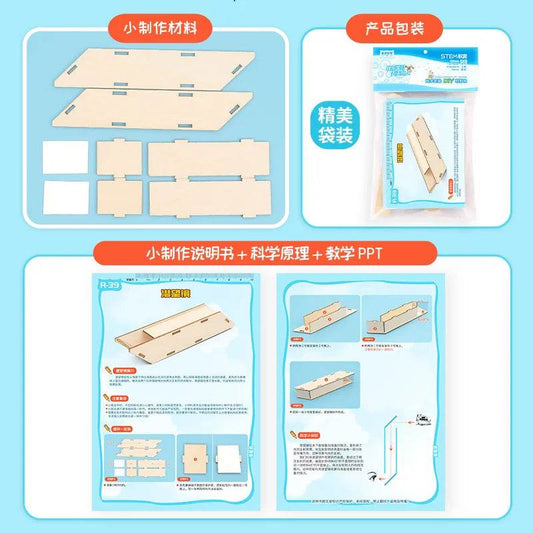 DIY Wooden Puzzle Periscope STEM Toys Technologia Science Experimental Tool Kit Learning Education Games for Kids - ToylandEU