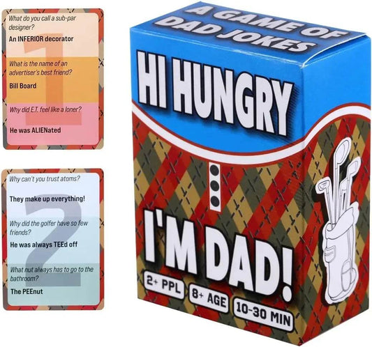Dad Jokes Galore: HI Hungry… I'm DAD Card Game for Family Fun, Perfect Gift for Fathers with 594 Hilarious Jokes - ToylandEU