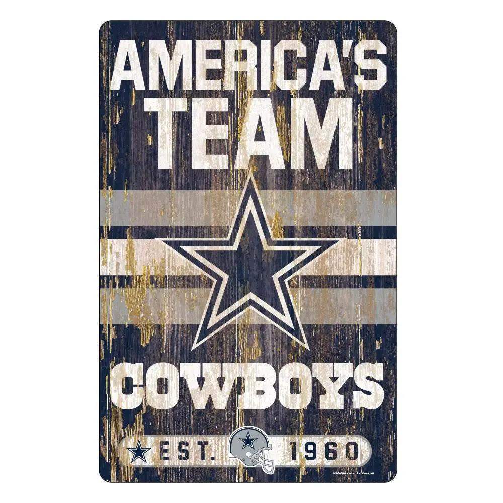 Dallas Cowboys 11x17 Wood Slogan Sign for Fans Home Decor - ToylandEU™