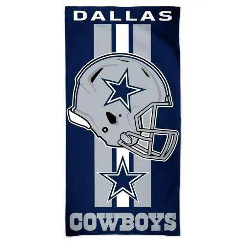 Dallas Cowboys Beach Towel 30x60 Velour Front Cotton - ToylandEU