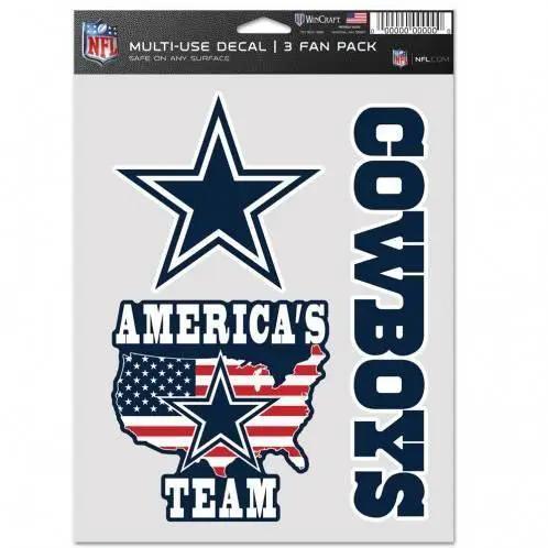 Dallas Cowboys Decal Pack 3 Designs for Indoor Outdoor Use - ToylandEU™