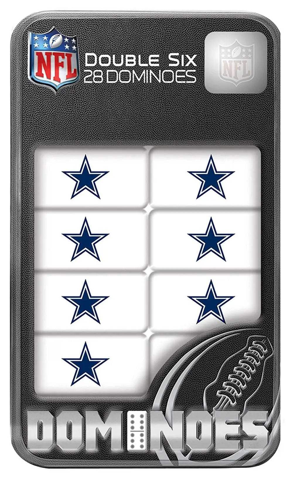 Dallas Cowboys Dominoes Set Collectible Tin Box 28 Dominoes - ToylandEU™