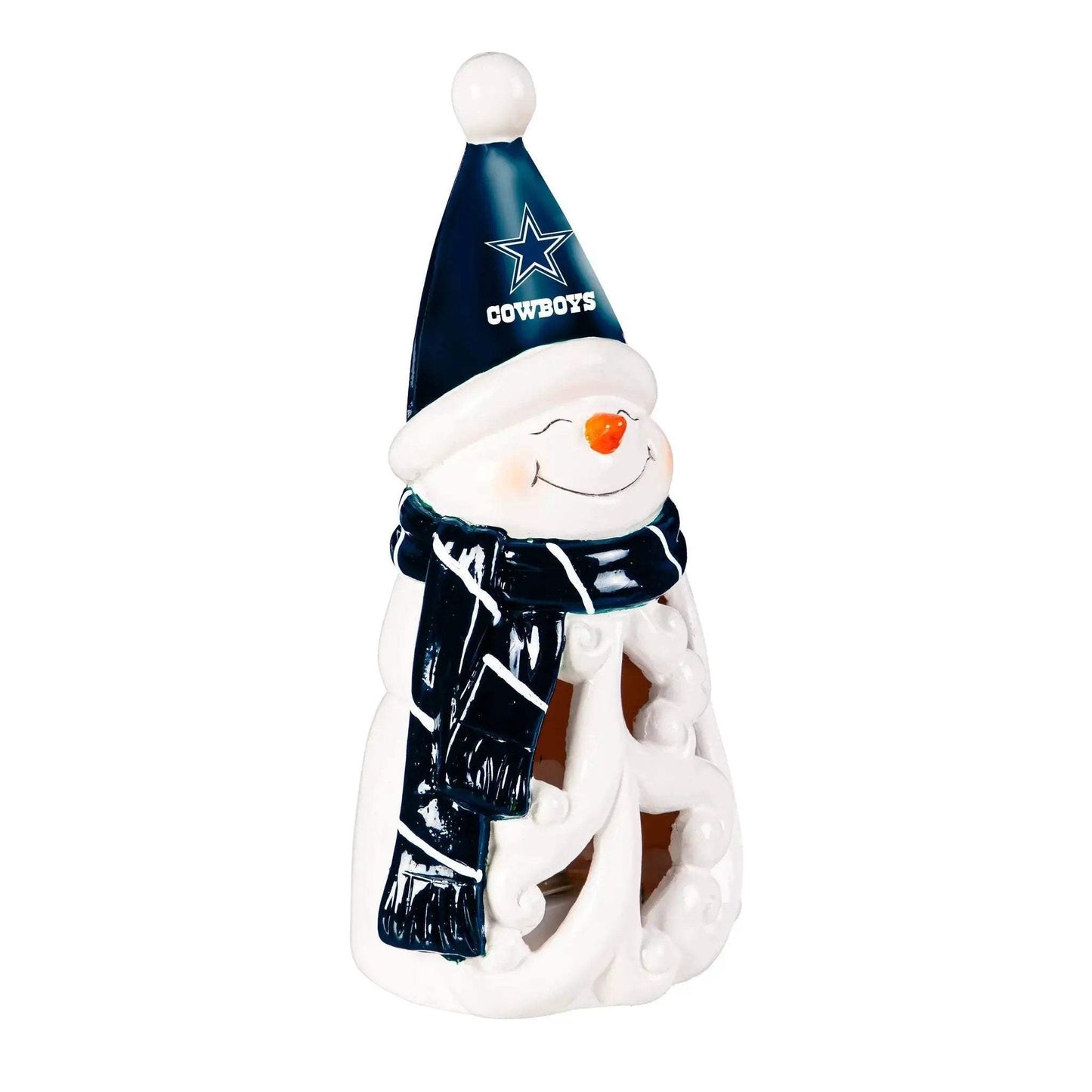 Dallas Cowboys LED Snowman Statue 8 Inch Christmas Decor - ToylandEU™