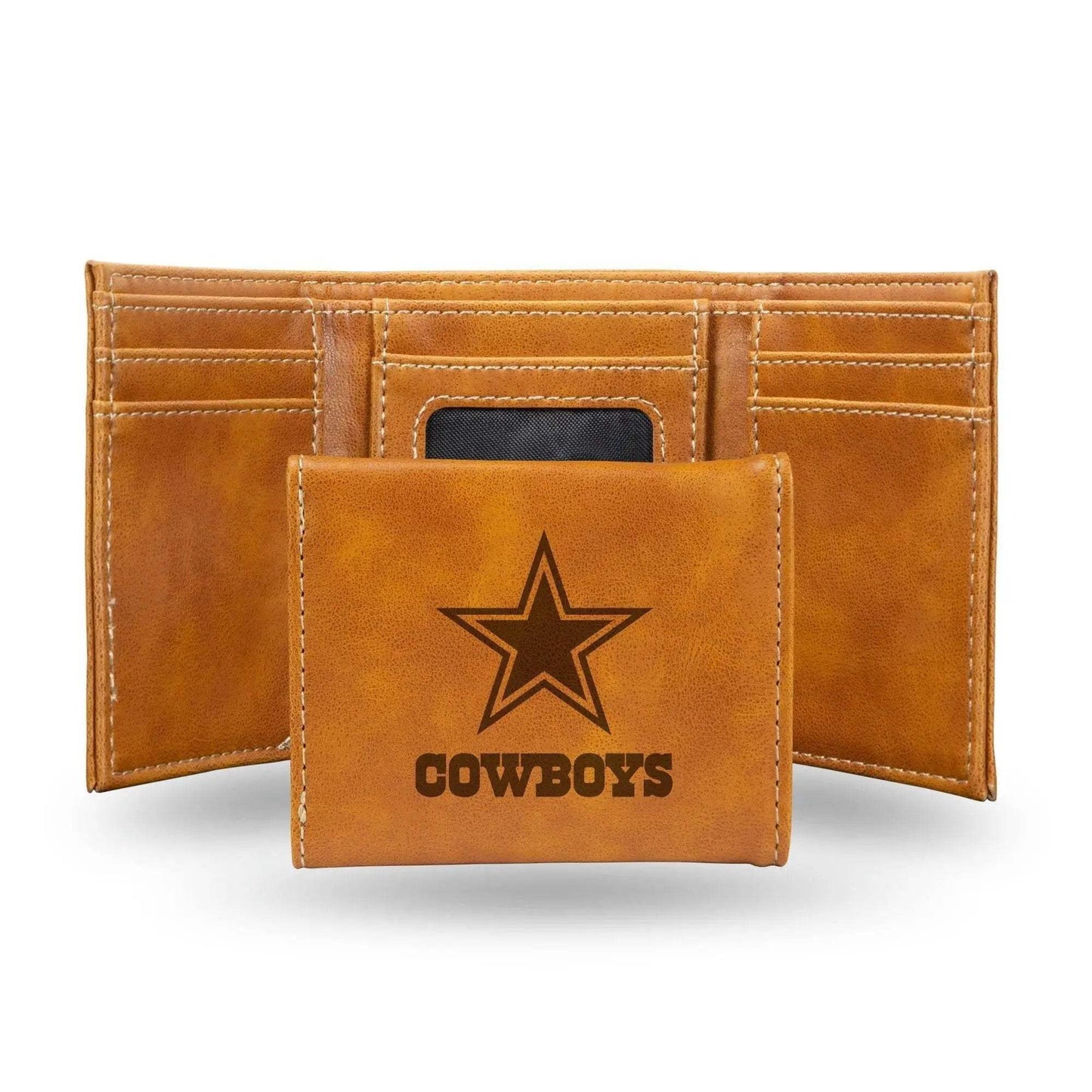 Dallas Cowboys Leather Wallet Trifold Laser Engraved - ToylandEU™