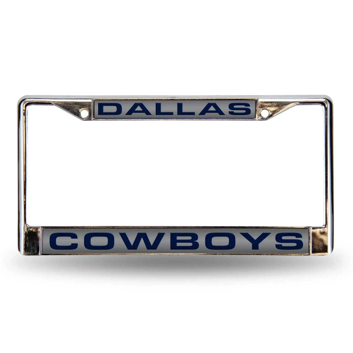 Dallas Cowboys License Plate Frame Laser Cut Chrome Silver - ToylandEU™