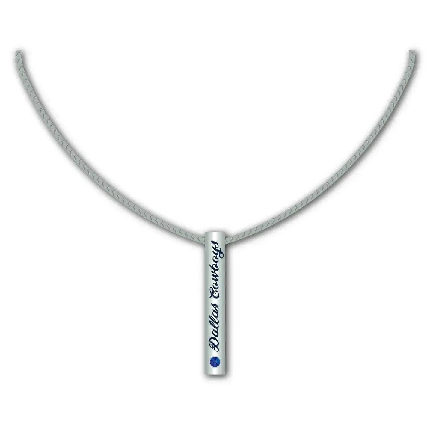 Dallas Cowboys Necklace Silver Bar Pendant Jewelry Gift - ToylandEU™