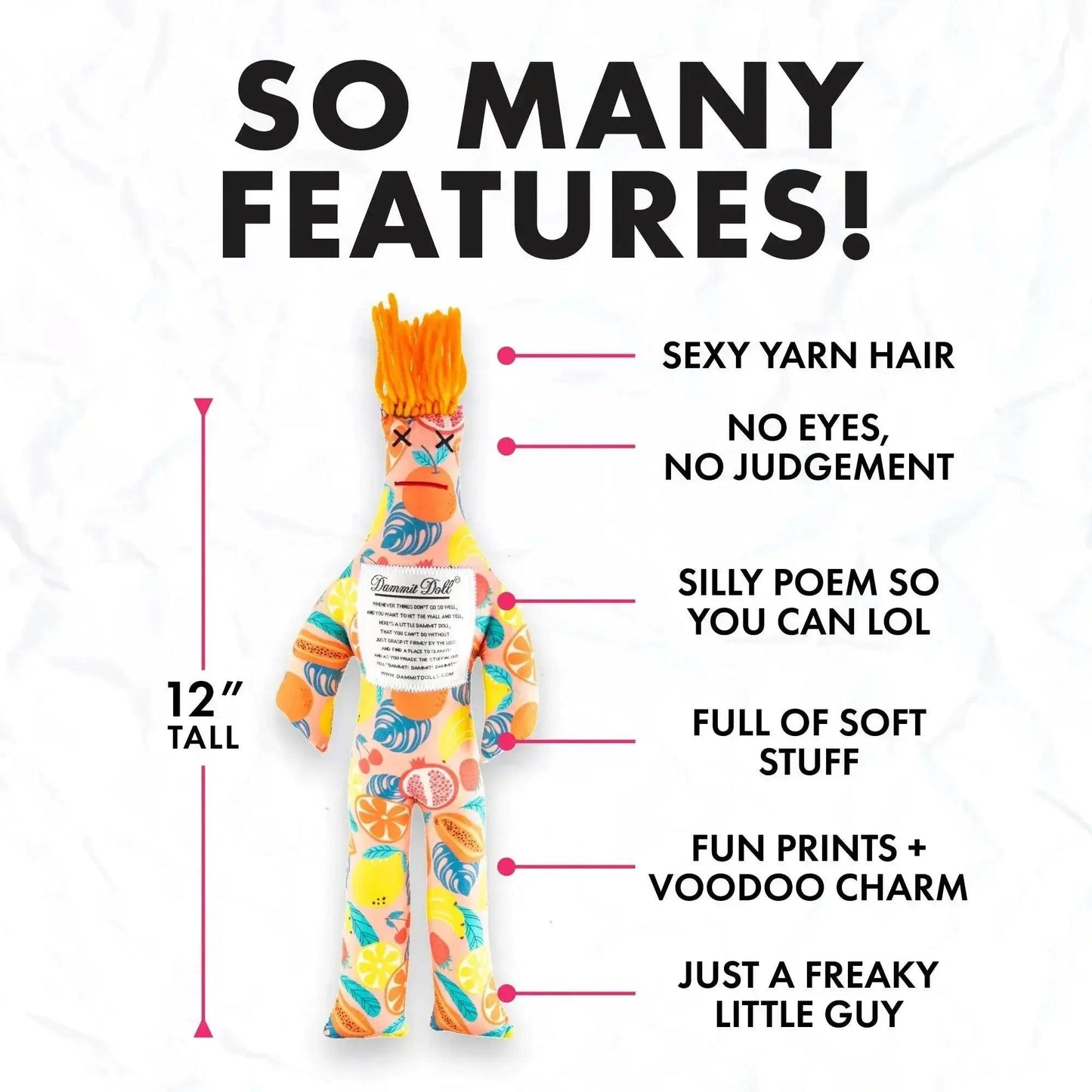 Dammit Doll Handcrafted Stress Relief Gift Premium - ToylandEU™