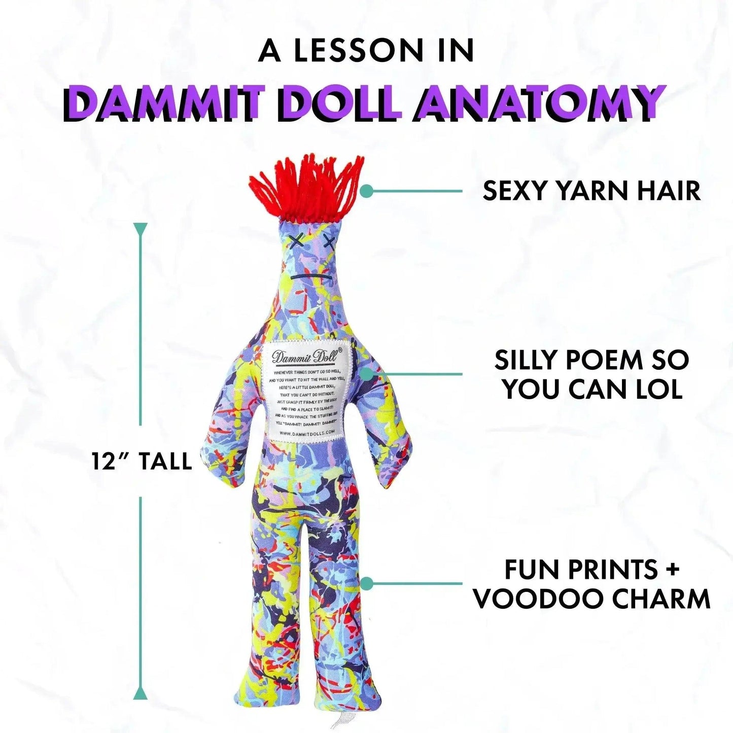 Dammit Doll Pollock Inspired Stress Relief Art Toy - ToylandEU™