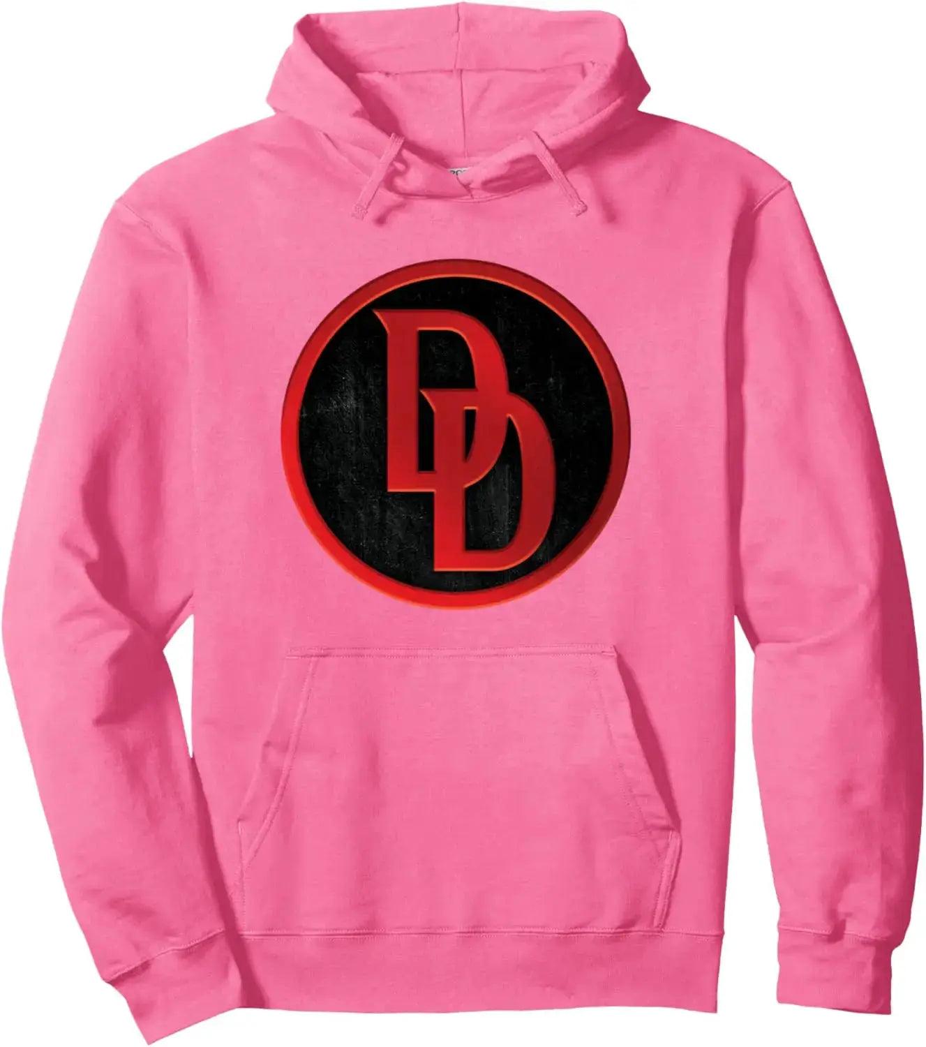 Daredevil Marvel Hoodie Red Cotton Comfort Black Logo - ToylandEU™