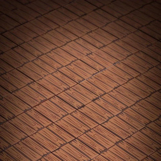 Dark Hardwood 2x2 LEGO Tile Realistic Texture - ToylandEU™