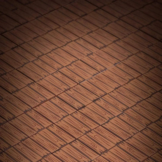 Dark Hardwood 2x2 LEGO Tile Realistic Texture - ToylandEU™