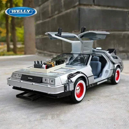 DeLorean Time Machine Diecast Model Car Collectible - ToylandEU