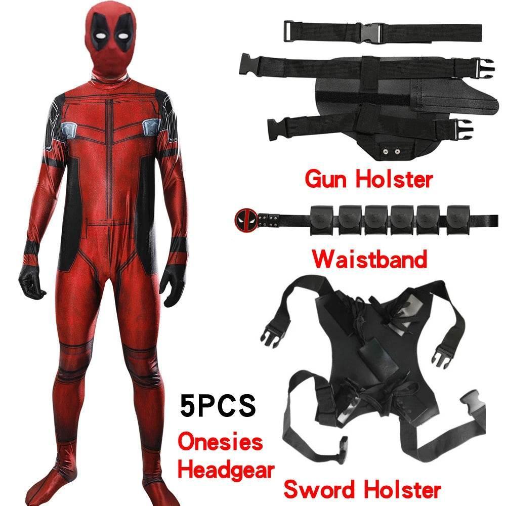 Deadpool Cosplay Costume with Mask - Official Halloween Costume for All Ages - ToylandEU