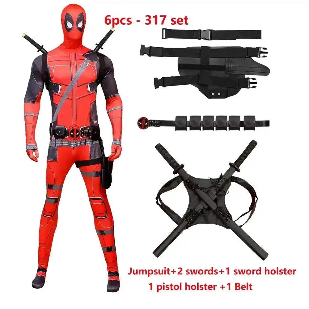 Deadpool Costume Kids Cosplay Suit For Halloween Fun - ToylandEU