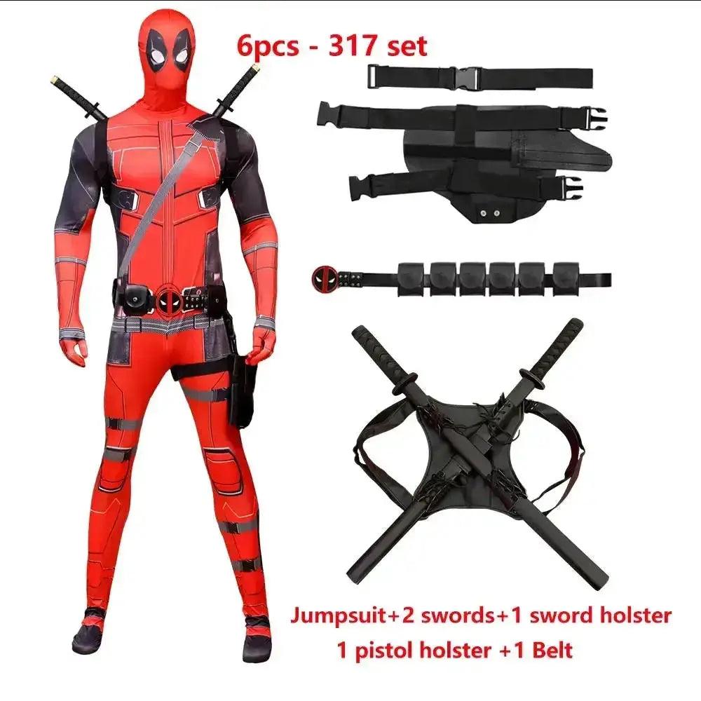 Deadpool Costume Kids Unisex Cosplay Suit For Halloween - ToylandEU™