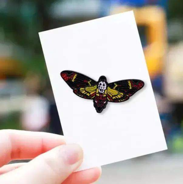 Deaths Head Moth Silence of the Lambs Enamel Pins small, durable, high quality accessories - Minifigure Toys
