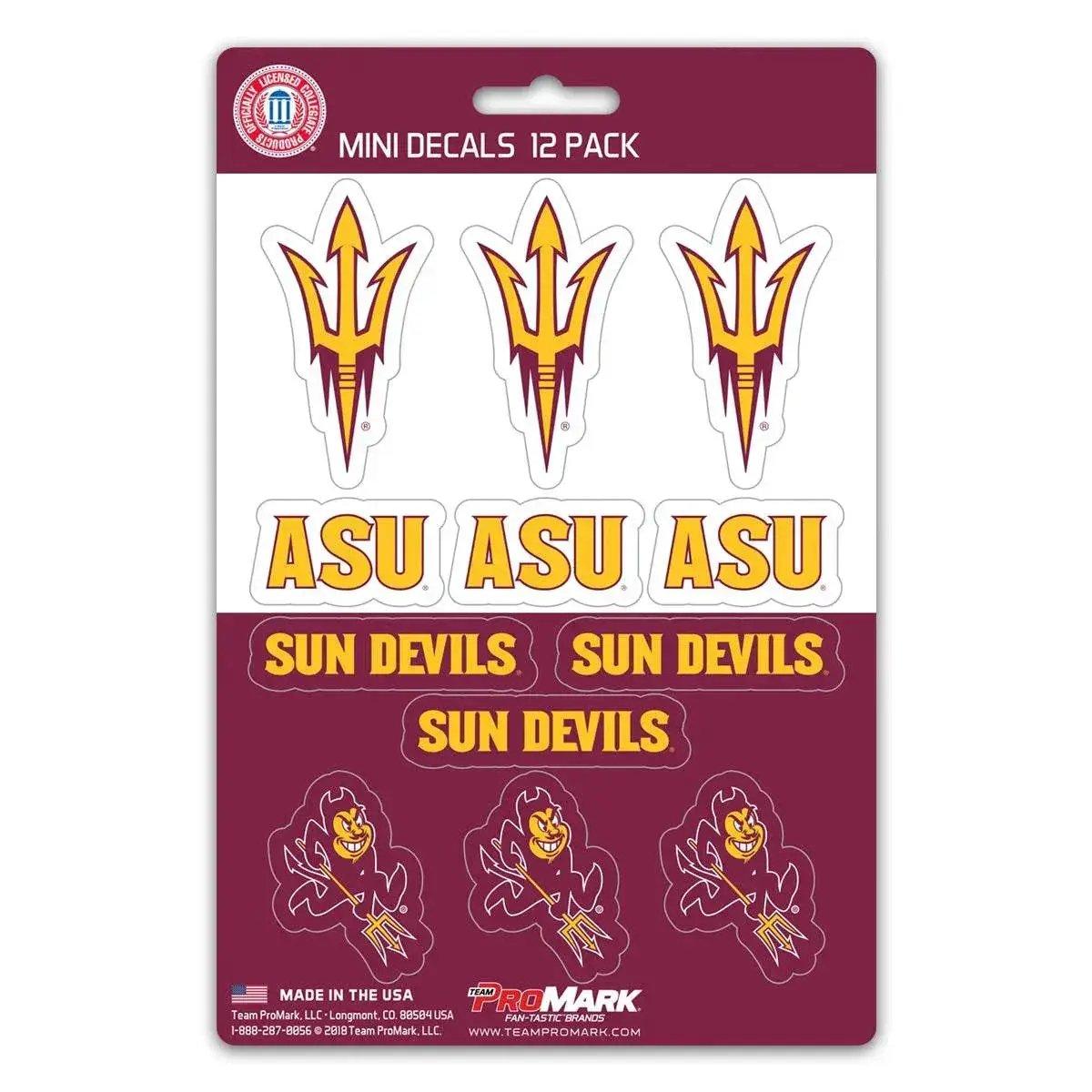 Arizona State Sun Devils Mini 12 Pack Decal Set Vinyl - ToylandEU™