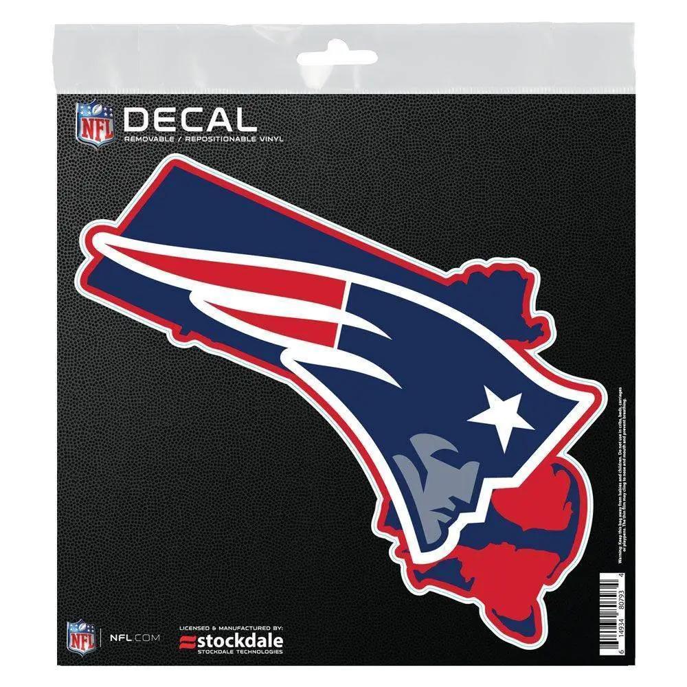 New England Patriots Decal 6x6 All Surface State Shape - ToylandEU™