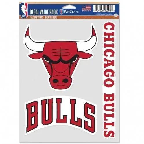 Chicago Bulls Multisurface Decals 3 Pack by Wincraft - ToylandEU™