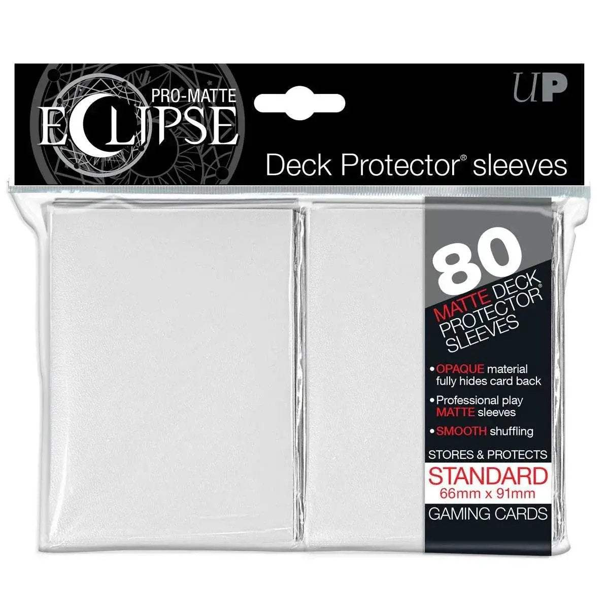 Deck Protectors Pro Matte Eclipse White Pack 80 Sleeves - ToylandEU™