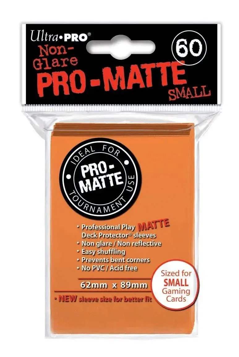 Deck Protectors Pro Matte Small Size Orange Pack Of 60 - ToylandEU